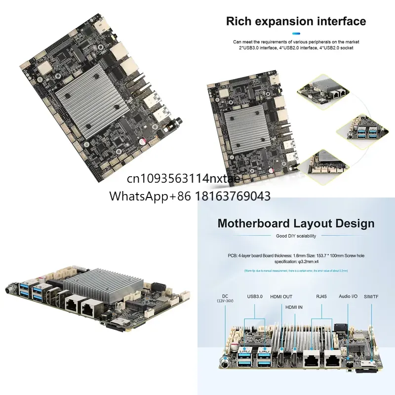 2026 Quente! Placa Mãe de Dese - Rk3588 Mini Pc Board avaliação e preço