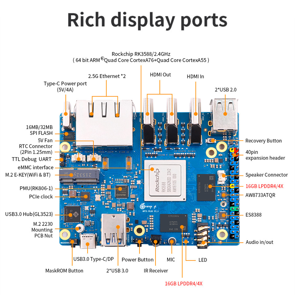 Orange Pi 5 Plus 32GB RAM Comp - Orange Pi 5 Plus 32Gb avaliação e preço
