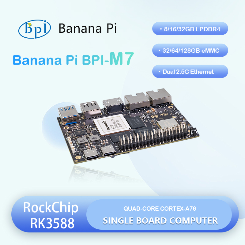 Banana Pi Bpi-m7 Rockchip Rk35 - Banana Pi Bpi M7 Rk3588 avaliação e preço