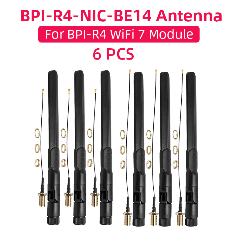 Antenas de módulo Banana Pi BP - Bananapi Bpi R4 Wifi 7 avaliação e preço
