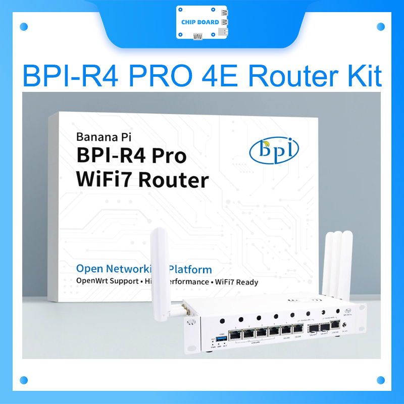 Kit de Roteador Banana Pi BPI- - Bananapi Bpi R4 Wifi 7 avaliação e preço